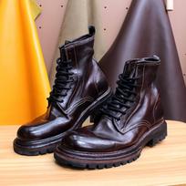 Goodyear grynai rankų darbo žirgo odos batai vyrams ir moterims, suvarstomi pagal užsakymą, šilti ir patogūs, aukštos klasės 38 kava