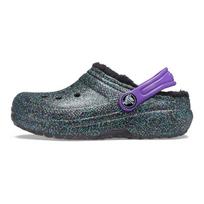 Crocs Classic Clog Fleece Lined Durable Clogs Kids clogs Black 205937-9BD 24-25