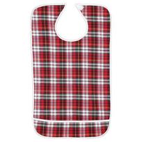 Waterproof Adult Elder Mealtime Bib Washable Pocketed Dinning Aid Clothes Protector