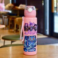 Kpop Demono Medžiotojo Vandens Buteliukas 700ml su Šiaudeliu Vaikams Anime Puodelis Lauko Sportinis Puodelis Mokyklos Biuro Dovana Mergaitėms Berniukams