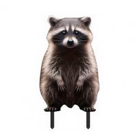 Acrylic Garden Stakes Fun Animal Lawn Signs Raccoon Gorilla Figurines Easy Insertion Garden Stakes for Flower Beds Landscape
