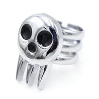 Anime Death The Kid Cosplay Rings Unisex Opening Adjustable Skull Ring Prop Jewelry Accessories resizable
