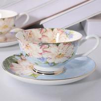 English British Afternoon Tea Cup  Premium Coffee Cups and Plates Home Office Cafe Ceramic Coffee Mug Bone Porcelain Cup 101-200ml