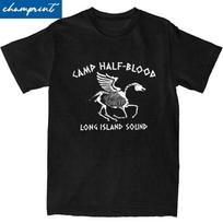 Camp Half-Blood Nico DiAngelo T Shirts for Men Women Pure Cotton Awesome T-Shirt Crew Neck Percy Jackson Tees Clothes Summer S juoda