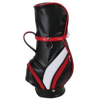 HOW TRUE Leather Golf Wine Bag raudona