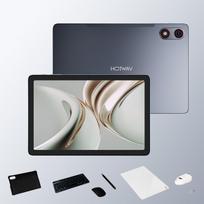HOTWAV Pad 13 Pro Android 16 Planšetė, 12GB(4+8)+256GB, 10“FHD, Su dėklu+klaviatūra+pelė+stylus, 6580 mAh, 4G Dual SIM išmanusis planšetinis kompiuteris, Octa-Core, Type-C 4GB+256GB pilka