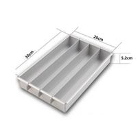 Aluminum Alloy Rectangular Cheesecake Mold With Fixed Design For Baking And Dessert Making 25x15.8x4cm