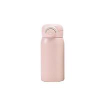 Pop-up Lock Mini Thermos Cup 304 Stainless Steel Insulated Pocket Cup Portable Vacuum Flask  Girls 220ml rožinė