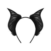Animal Beast Ears Halloween Costume Cosplay Props Furry Headwear Bat Ears Headband DIY Headpiece Halloween Hairband Kids juoda