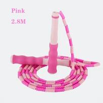 2,8 m reguliuojama minkšto PVC bambuko jungčių šokdynė vaikams, svorio metimui, sporto įranga, šokdynė, nesipainiojanti Pink