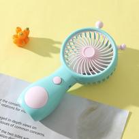 Mini Portable Fan  Summer USB Charging Air Condition Handheld Fan Outdoor Camping Home gray