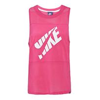 Nike Lifestyle Casual Series As Prep Tank 2-Mesh Fashion Comfortable Soft Skin-Friendly Breathable Vest Women Tops Red 725827-616 XL