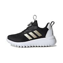 Adidas Activeflex Boa 3.0 Fabric Comfortable Non-Slip Low-Top Running Shoes Kids Sneakers Black Gold IG0588 28