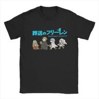 2025 new model Men Frieren At The Funeral Anime T Shirts Characters Fern 100 Cotton merch Novelty Short Sleeve Crewneck Tee Plu S