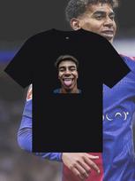 Black T-shirt with Lamine Yamal print 3XL