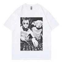 Dobby the House Elf DJ Fun Meme gótico camiseta casual y relajada de manga corta retro High-end Luxury Y2k Short Sleeves Classic 4XL
