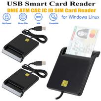 USB 2.0 Smart Card Reader for DNIE ATM CAC IC ID Bank SIM Card for Windows Linux China Mainland