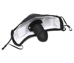 Master Series Mouth-Full Dildo Face Mask Black