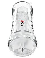Pipedream PDX Extreme Super Luscious Lips Self-Lubricating Stroker Clear