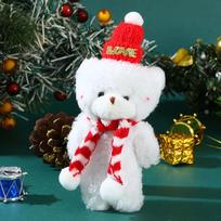 Charming Plush Christmas Teddy Bear With Festive Scarf Varieties Ideal For Holiday Gifting Style N