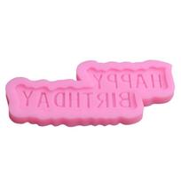 Su gimtadieniu angliška abėcėlė fondant silikoninė formelė abėcėlės torto dekoravimo formelė šokoladinė forma A rožinė