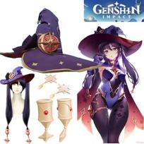 Game   Mona pre-sale Cosplay Magician The High Quality Hat Unisex Halloween Party Role Play Accessories