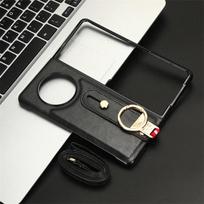 For Tecno Phantom V Fold Case Luxury Leather Cover Wristband Hand Strap Kickstand Metal Ring For Tecno Phantom V FOLD Phone Case Tecno Phantom V Fold