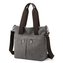 Tote Casual Canvas Bag Women's Bag Large Capacity Fashion Commuter Shoulder Portable New Simple Work Messenger Bag Length 31 Width 15 Height 32