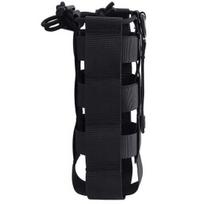 Tactical Water Bottle Pouch with Adjustable Drawstring Waterproof Wear Resistant Water Bottle Holder black