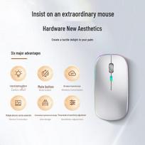 MiGou Wireless Bluetooth Dual Mode Silent Mouse juoda