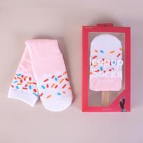 Women's Odor-Resistant Salmon Sushi Socks - Thickened Cotton Over-the-Knee Socks for Autumn/Winter Size 36-40 [In Stock Wholesale, Customizable] white