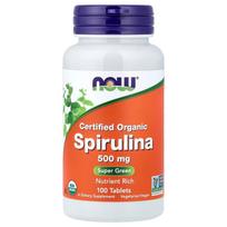 iHerb Now Foods Certified Spirulina 3000mg (Per Serving), 100 Tablets