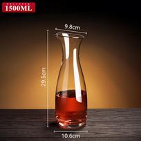 Crystal Glass Waist-Cinched Red Wine Decanter