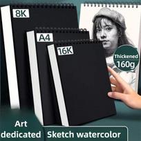 30 Sheets 8K 16K Coil Sketchbook A4 A5 A6 Eco-Friendly Thick Drawing Paper Spiral Bound Acid Free Artist Sketch Pad Colored Lead A6