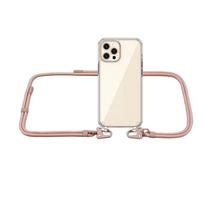 Prabangus kryžminis kaklo dirželis Lanyard laidas Minkštas dėklas iPhone 14 13 15 Pro 16 15 Pro Max X XS Max 7 8 plus XOUXOU Virvės dangtelis For iPhone 13&Case & Strap