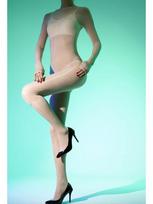Unisex Glossy Shiny 8D Plus Size Pantyhose Bodystocking Tights Sexy Transparent Conjoined Bodysuit Leotard Lingerie Catsuit Body penis sheath open beige