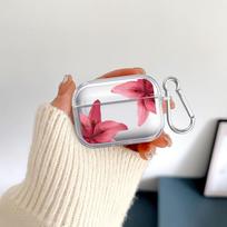 Case For Airpods Pro2 2 1 Pro3 4 3 Pro Clear Earphone Cases Cover Red Lily Flower Pattern Airpods Pro 2