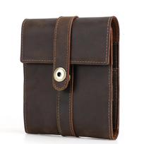 Crazy Horse Leather Manicure Tool Storage Bag Handmade Portable Travel kava
