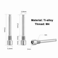 2 Sets M4 Threaded Disc Brake Caliper Bolts Titanium Alloy Brake Caliper Screws  for Road Bicycle sidabras