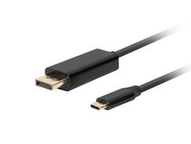 LANBERG CA-CMDP-10CU-0018-BK video cable adapter, 1.8 m, USB Type-C to DisplayPort, Black