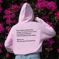 I Hope You Know Jesus Loves You Hoody Sweatshirts Funny Pullovers Quote Unisex Pure Cotton Streetwear Jumper Tops Fit Hoodies S rožinė