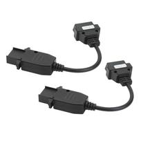 2PCS OBD2 Diagnostic Cable 8Pin to 16Pin Flexible Compact Lightweight Portable Replacement For Trucks