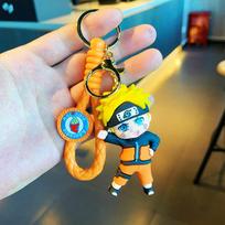 10cm Anime Naruto Uchiha Sasuke Hatake Kakashi Cartoon Model Doll Keychain Pendant Bag Accessories Portable Ornament Gift 10x7.5x3.5cm