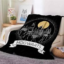 Hogwarts Pilnaties linijinė art antklodė Haris Poteris animacinis flanelės pledas Mėtomasis pledas Minkštas vaikiškas pledas Ventiliatoriaus pledas 75x90cm
