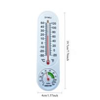 1/2 vnt. pakabinamas termometras, skirtas vidaus lauko namų sodo šiltnamio sodinimui Drėgmės matuoklis Temperatūros monitoriaus matavimo įrankis 1pcs balta