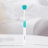 Dual Use Tongue Scraper Toothbrush for Fresh Breath Reusable Oral Hygiene Cleaner Tongue Brush for Healthy Mouth Care