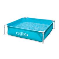 INTEX Mini rėminis baseinas, Mėlynas, 122 x 122 x 30 cm, 57173 [Oficialus japoniškas produktas]