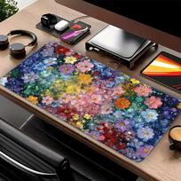 Mouse Pad Game Console Pad office Pad Keyboard Mouse Pad Desk accessories Computer Laptop Pad Anti slip Colored Flowers 220x180x2mm