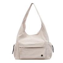 Women's Bag Large Capacity Tote Bag Solid Color Handbag Underarm Bag smėlis