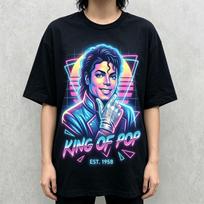 2026 Movie Michael Jackson MJ  King of Pop Unisex T Shirt Unisex Cotton Short Sleeve Vintage Tee Y2k Tops Neon Vaporwave Ins S